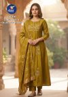 Iksana By Vitara Mul Chanderi Embroidery Kurtis Set Size Combo